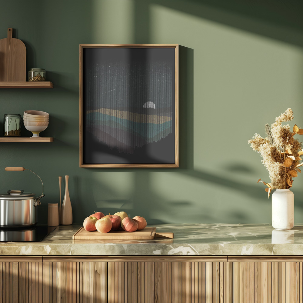 Affiche - Moonrise dans la cuisine