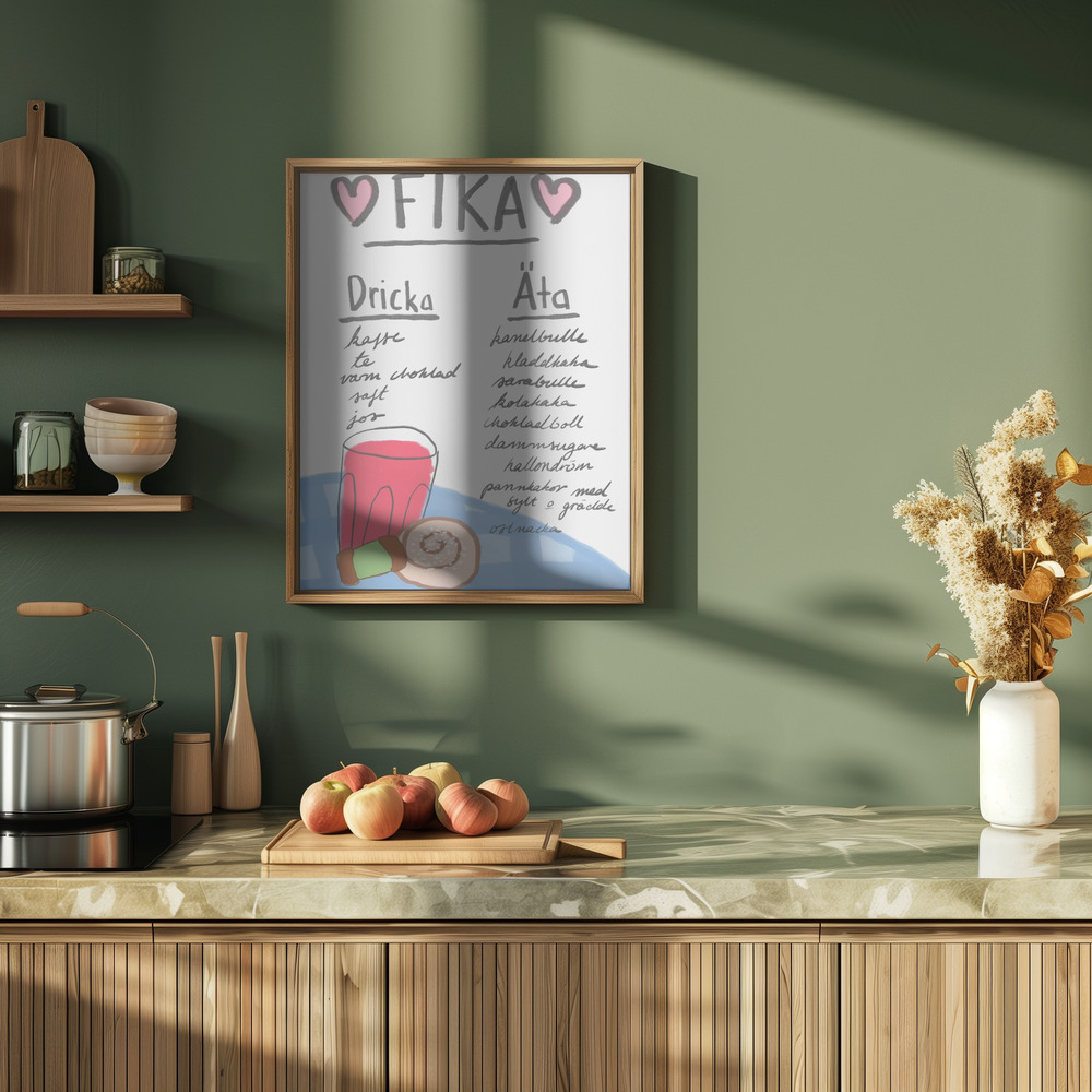 Poster - Fika in der Küche