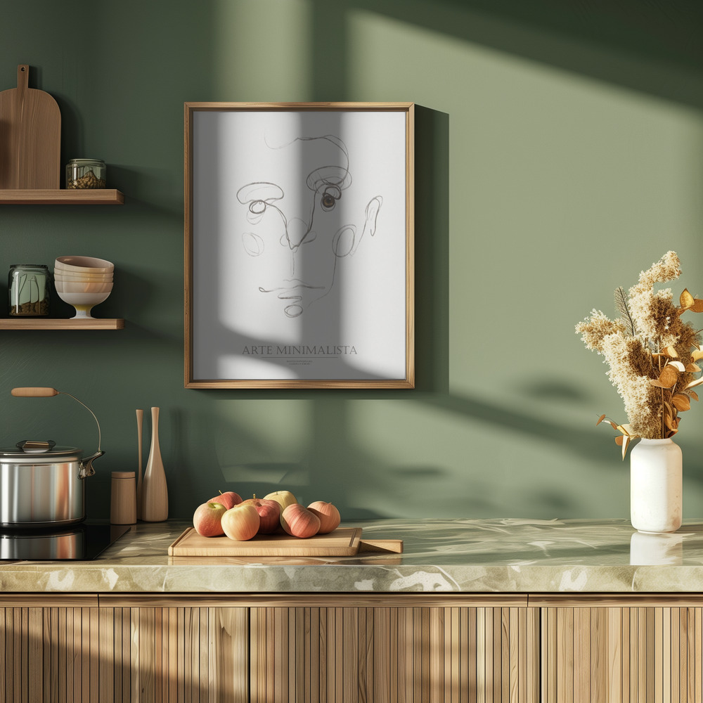 Plakat - Arte Minimalista w kuchni
