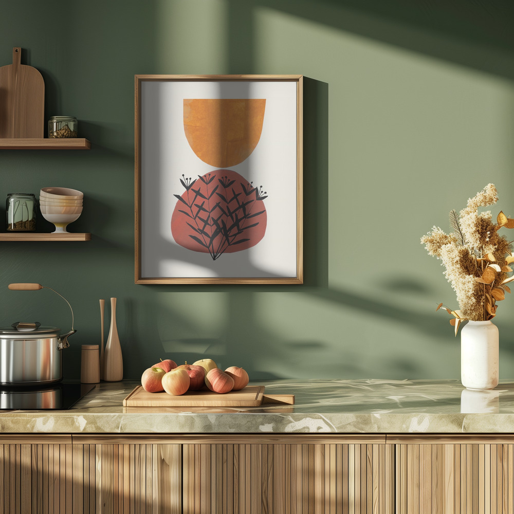 Poster - Fall Flowers in kitchen