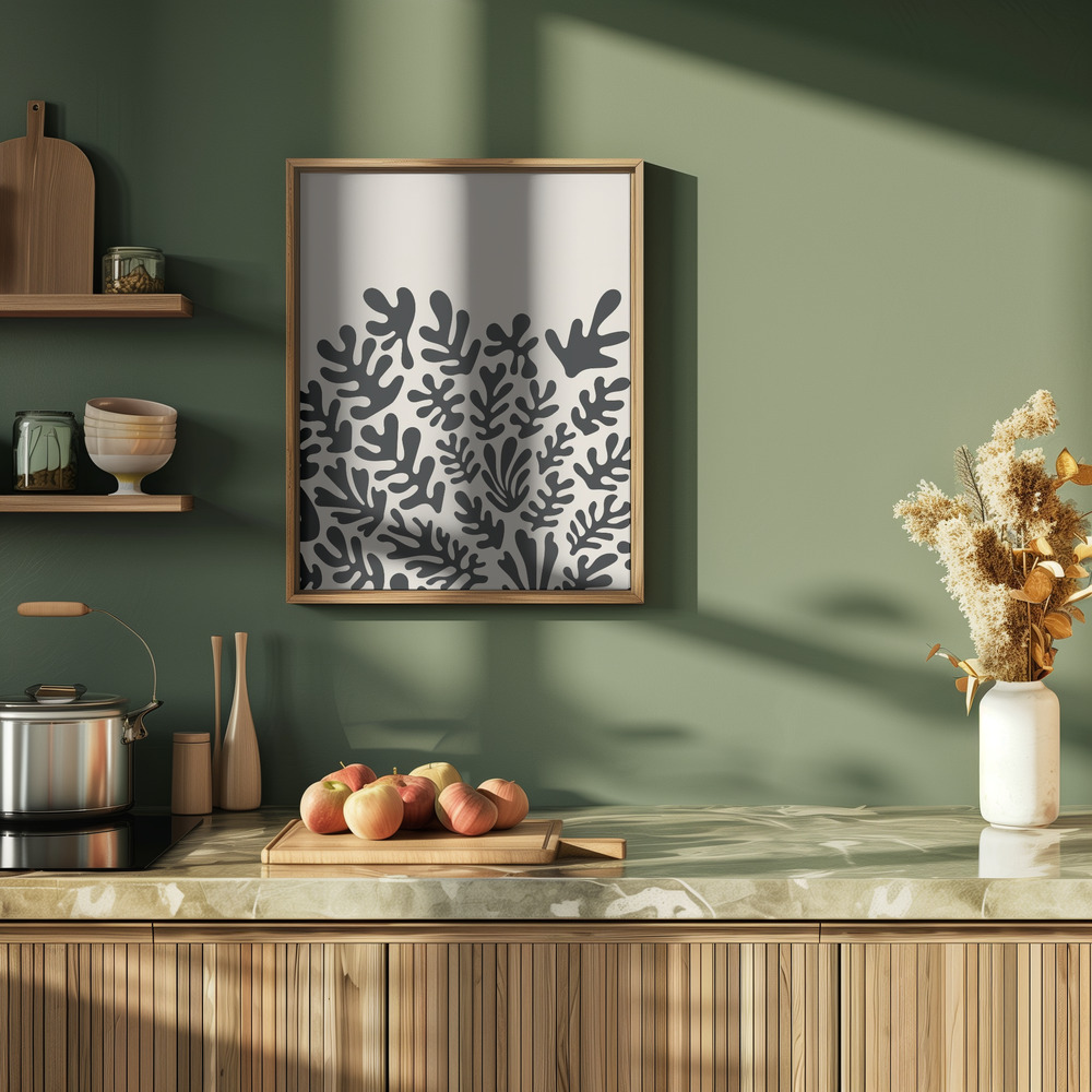 Poster - Henri Matisse Black Algae Collection #2 in kitchen