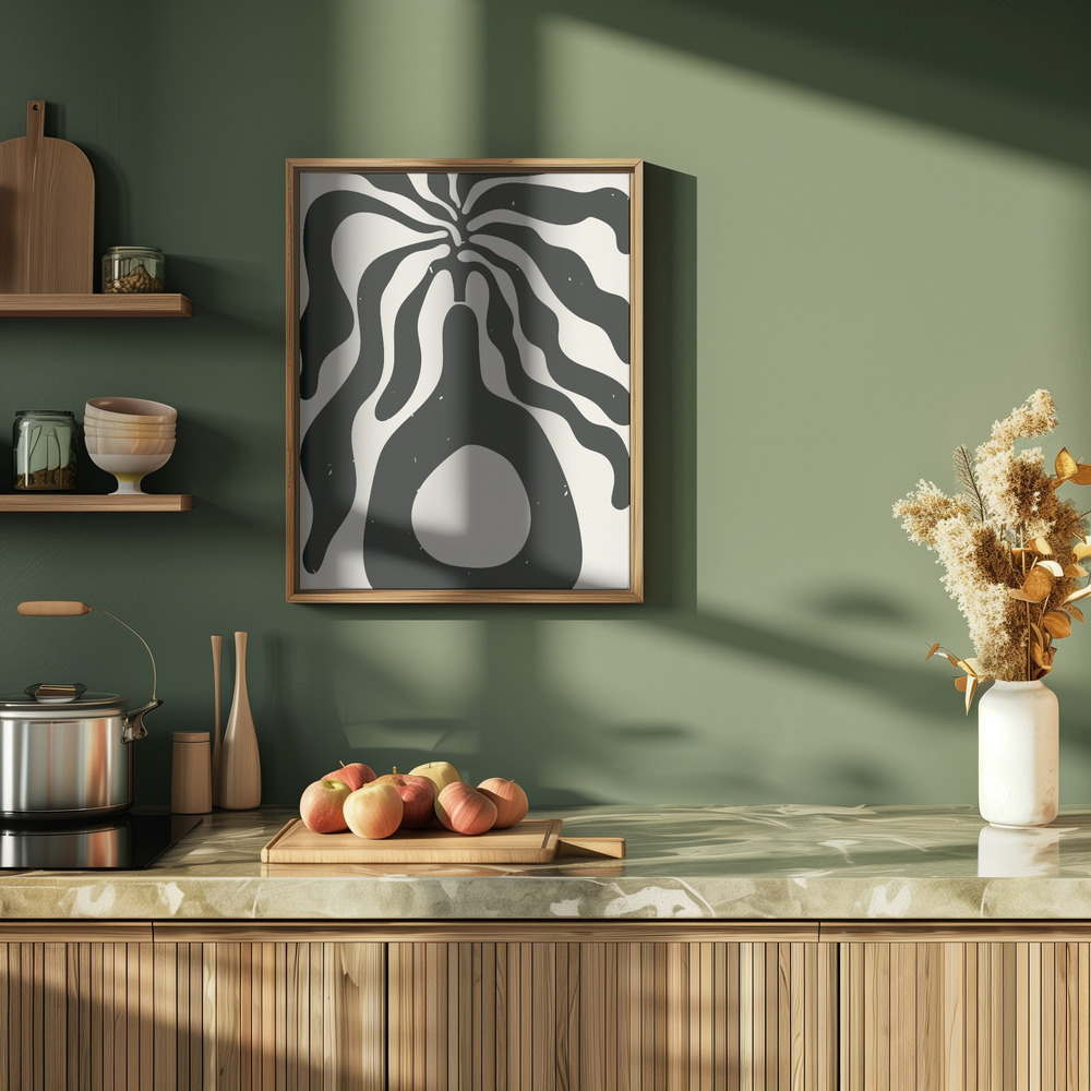 Poster - Henri Matisse Black Algae in kitchen
