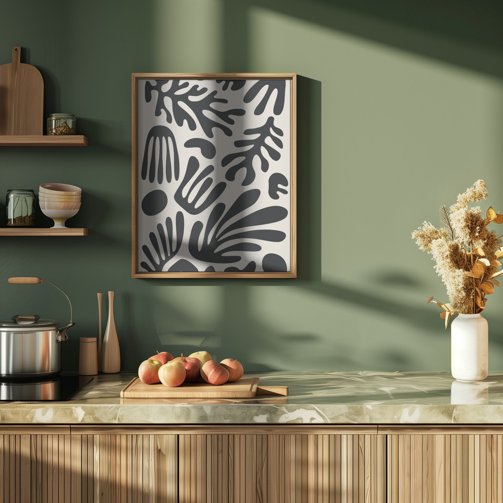 Poster - Henri Matisse Black Algae Collection #3 in kitchen