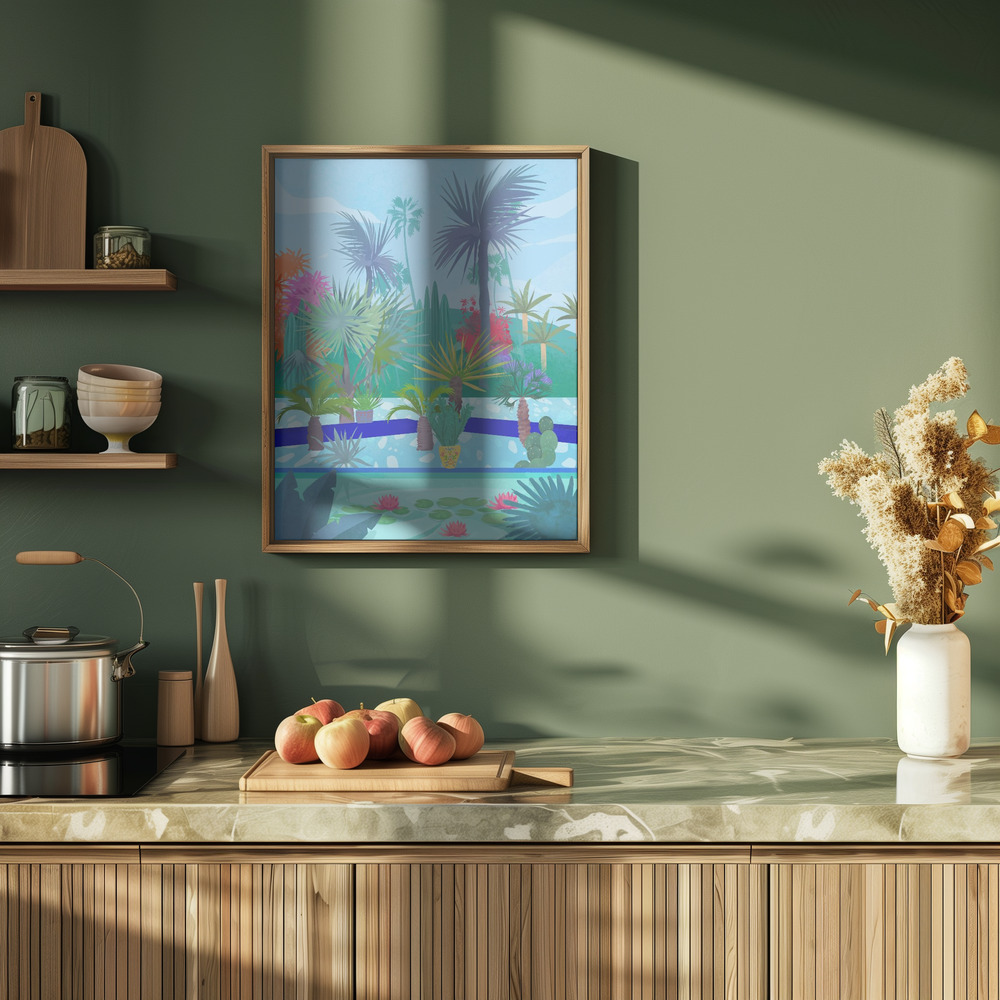 Plakat - Moroccan Garden i køkkenet