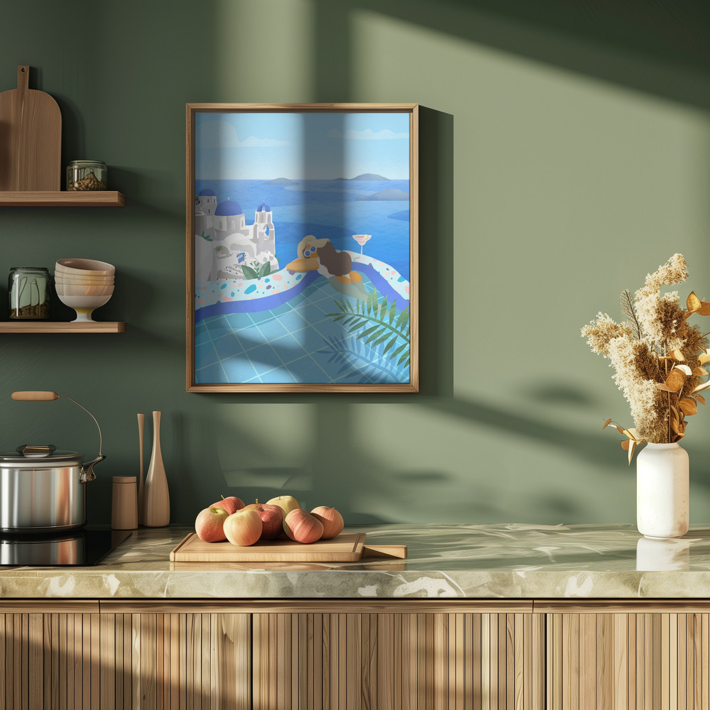 Póster - Summer in Greece en la cocina