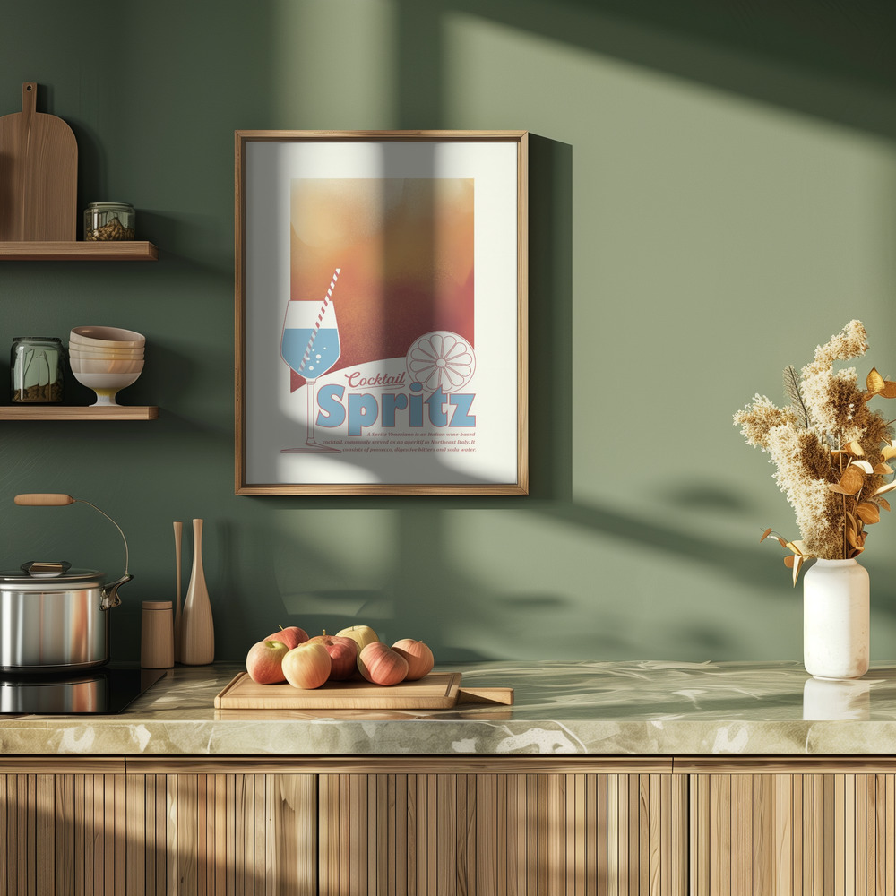 Plakat - Aperol Spritz print i køkkenet