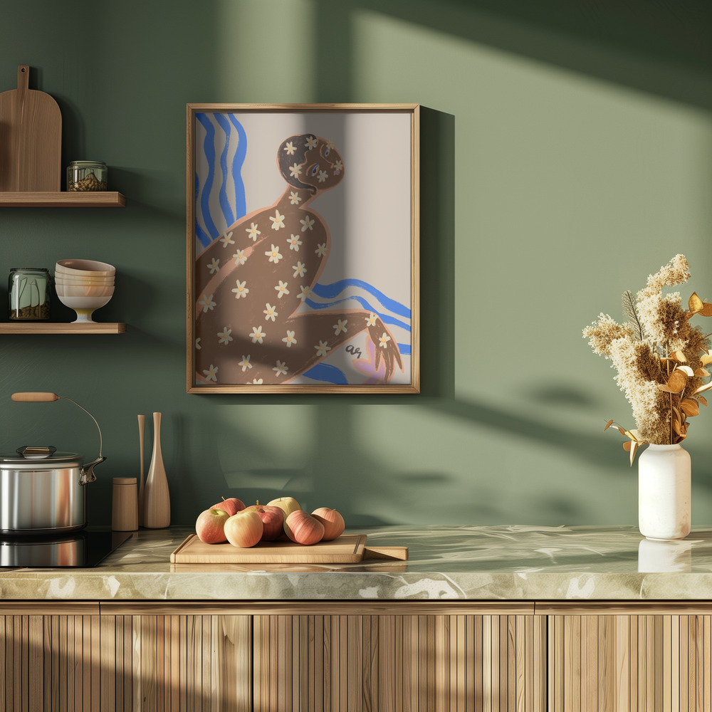 Poster - Blooming Daisy in de keuken