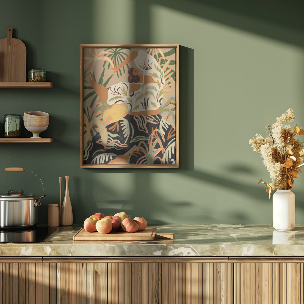 Plakat - Nature Embrace w kuchni