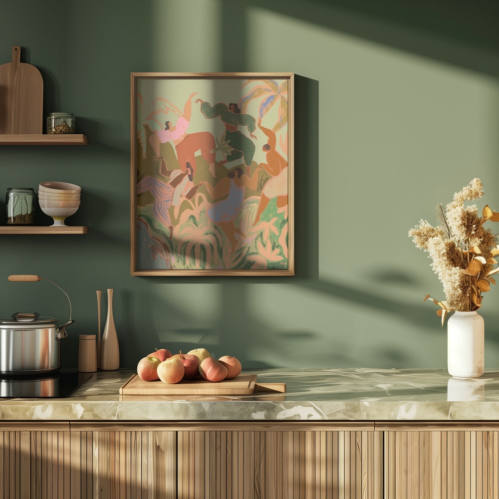 Poster - Spring Frolic in de keuken