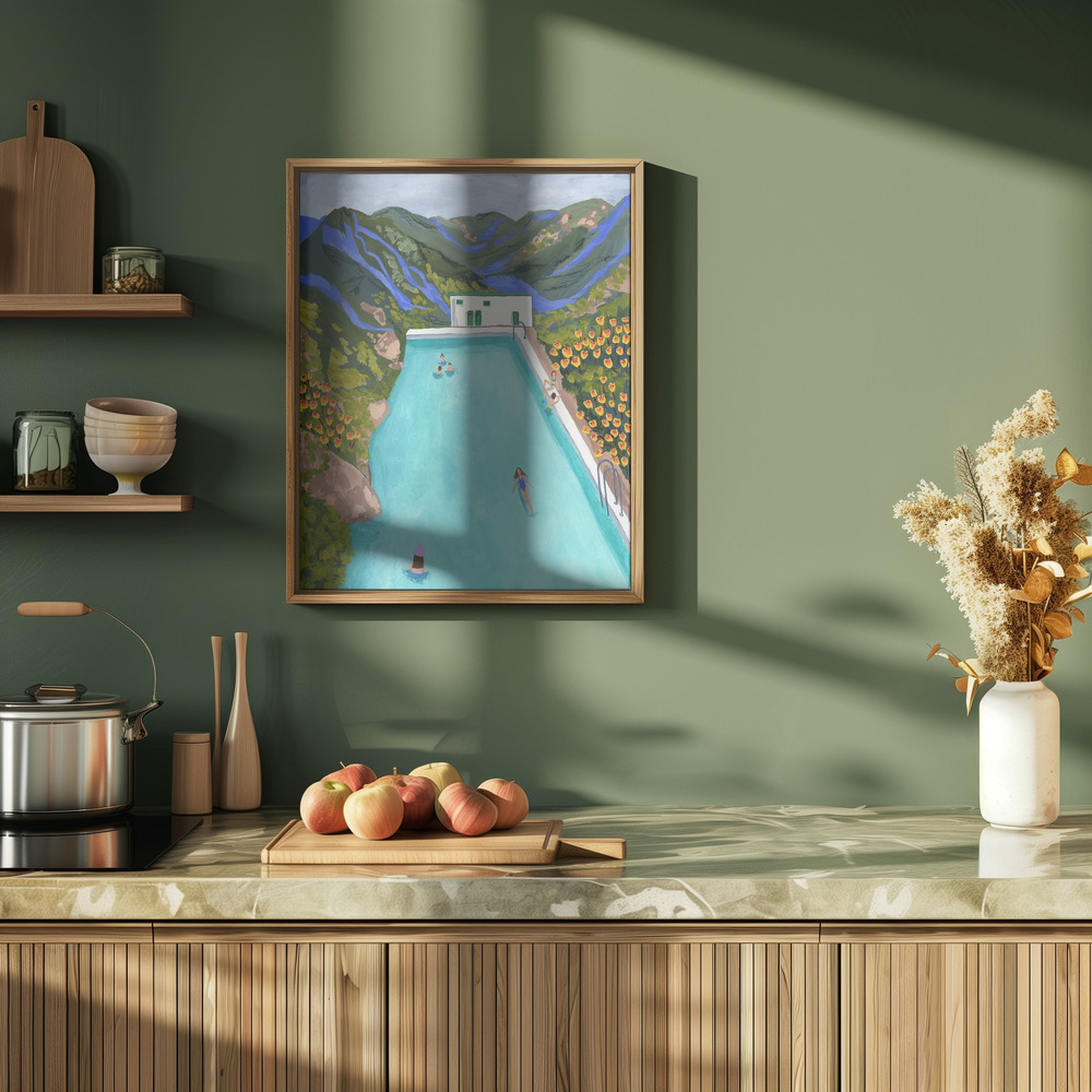 Poster - Hotsprings in kitchen