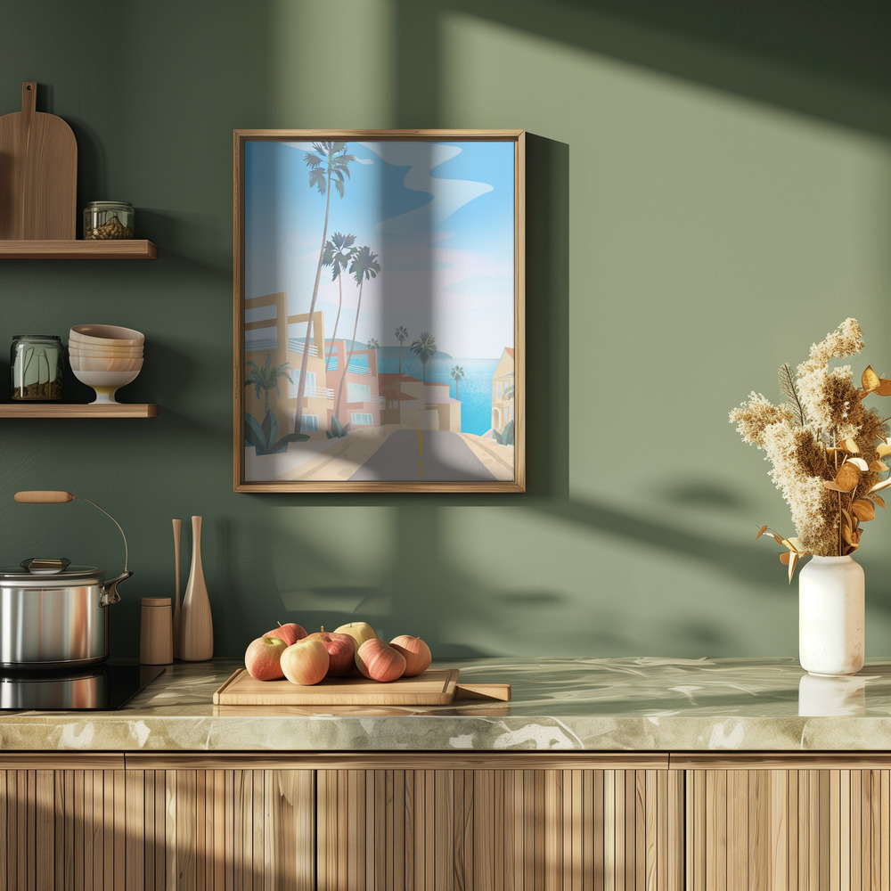 Affiche - California dans la cuisine