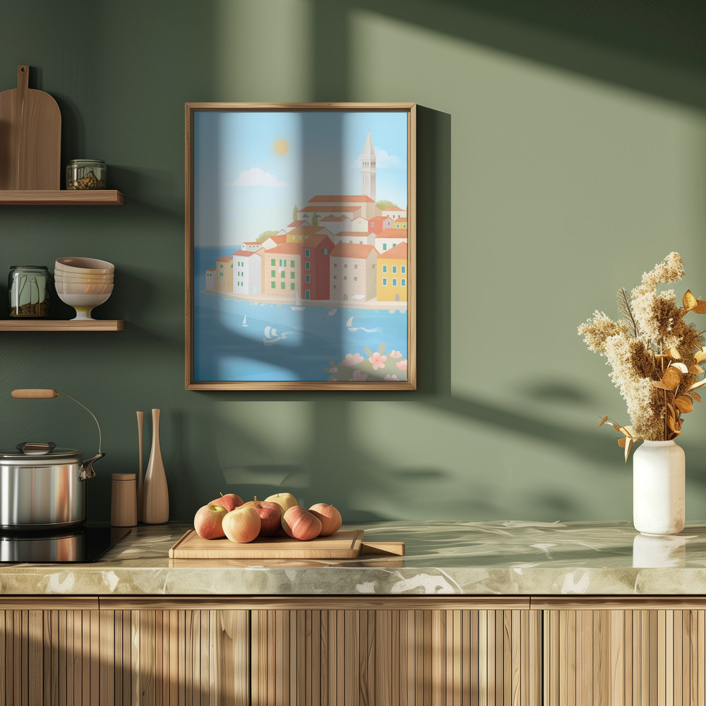 Poster - Rovinj in der Küche