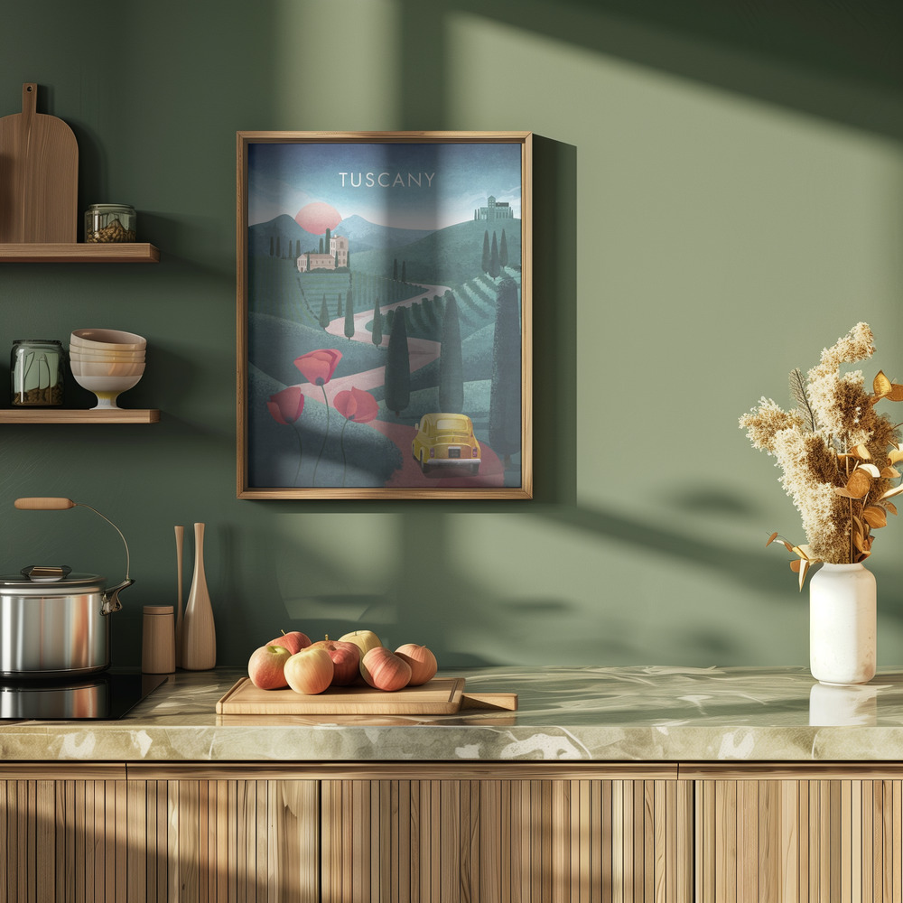Poster - Tuscanytext in cucina