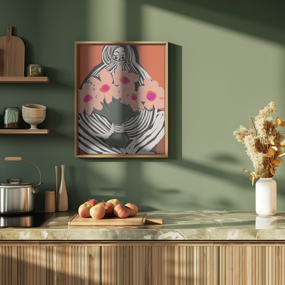 Poster - My Lovely Flowers in de keuken