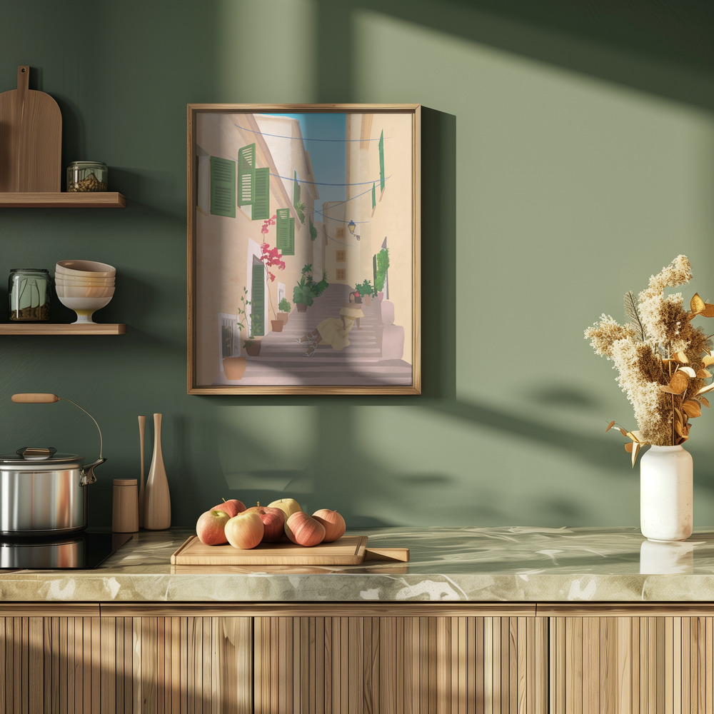 Poster - Mallorca Island in kitchen