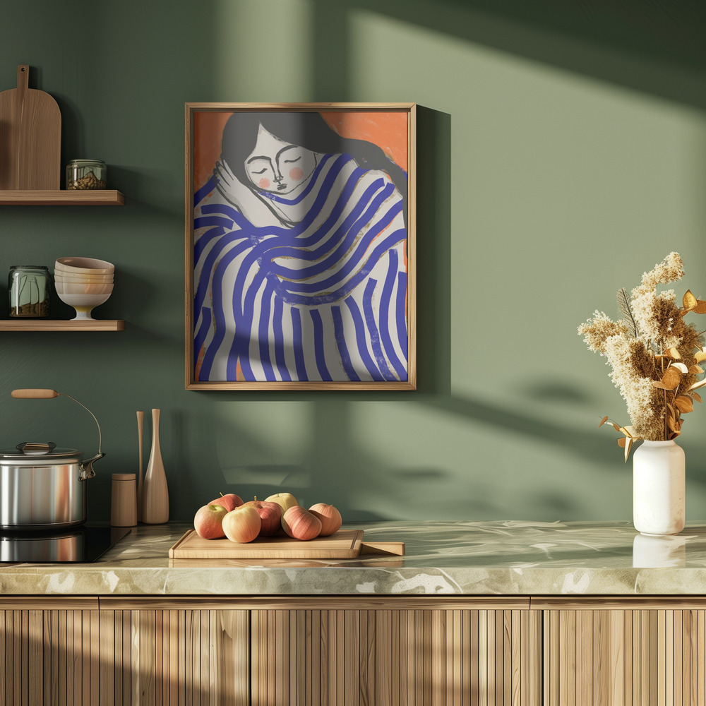 Plakat - Resting Beauty i køkkenet