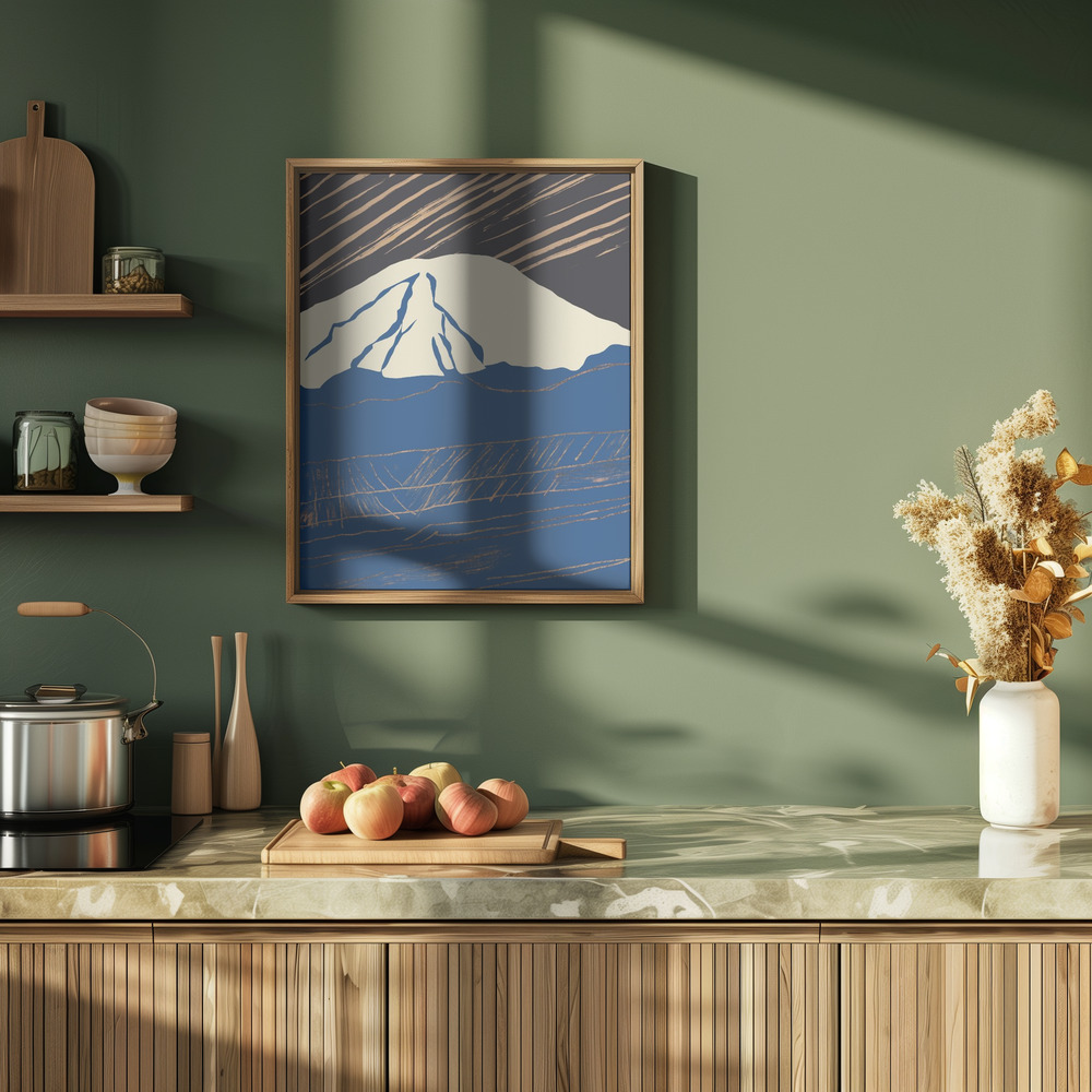Poster - Snowy peak 02 in cucina