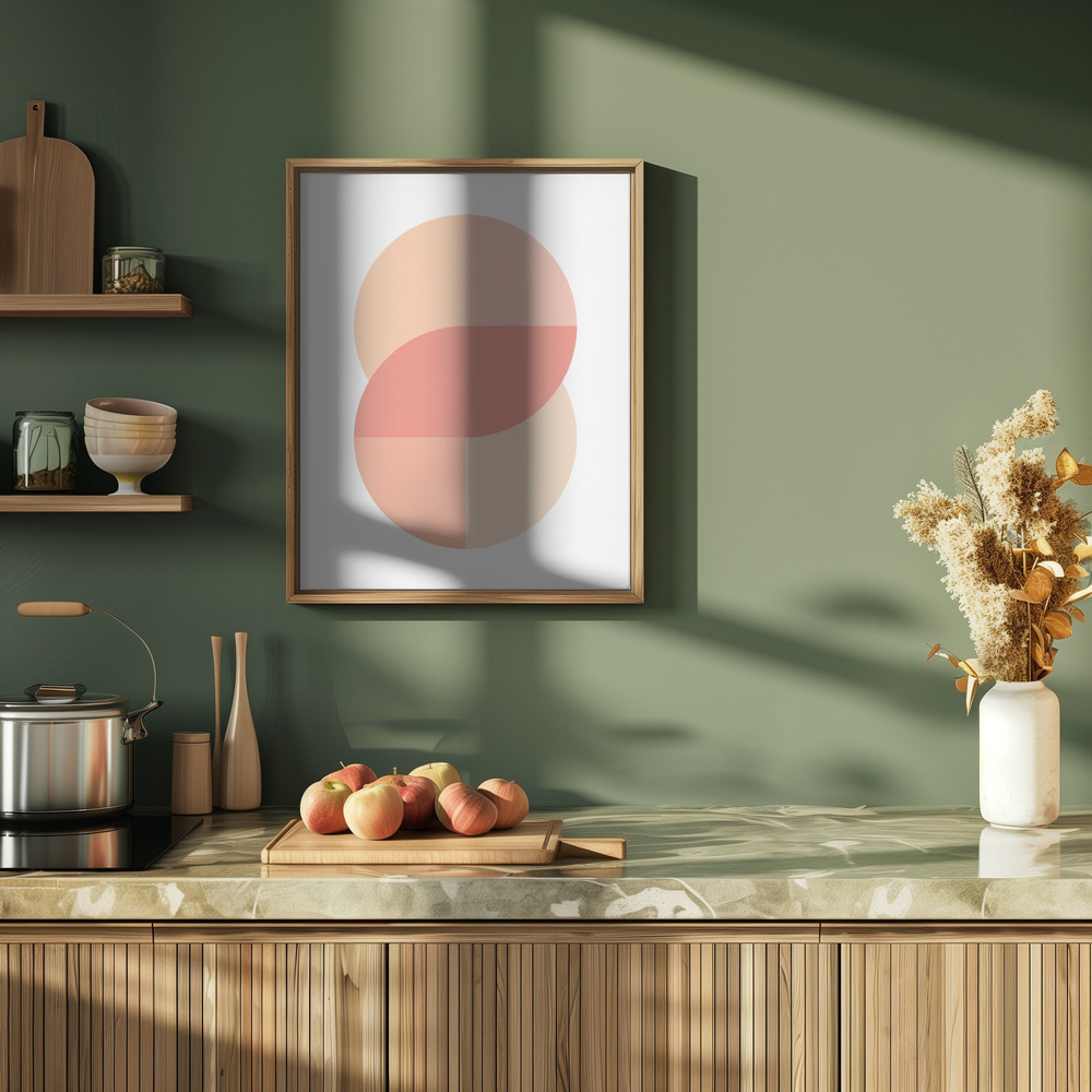 Poster - Peach 41 in der Küche