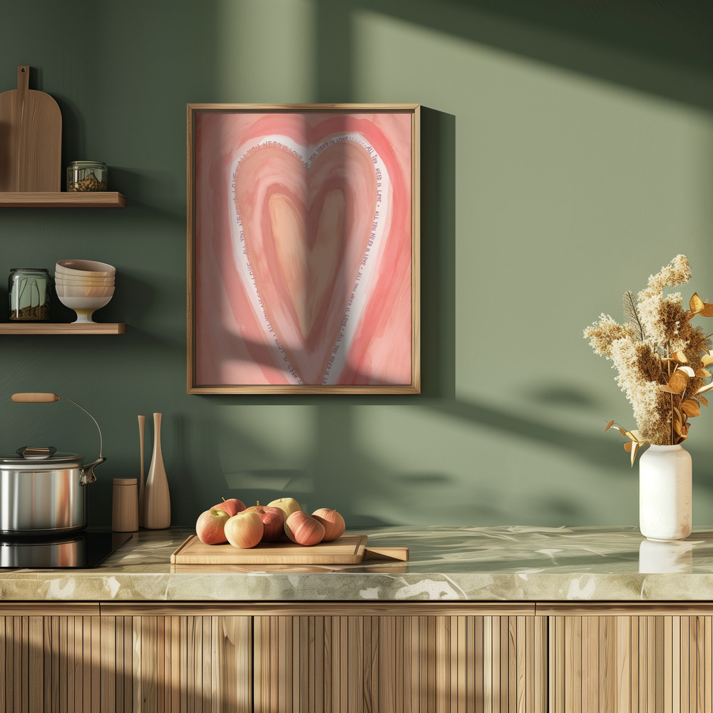 Poster - All You Need Is Love in kitchen