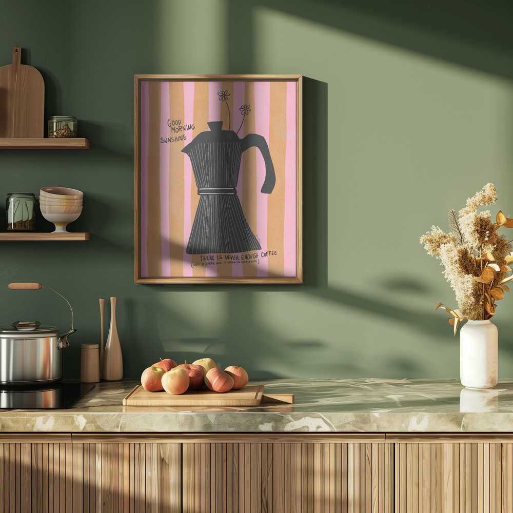 Plakat - Mocca Coffee Sunshine i køkkenet
