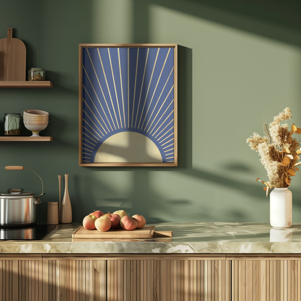 Poster - Sun rays 1 in kitchen