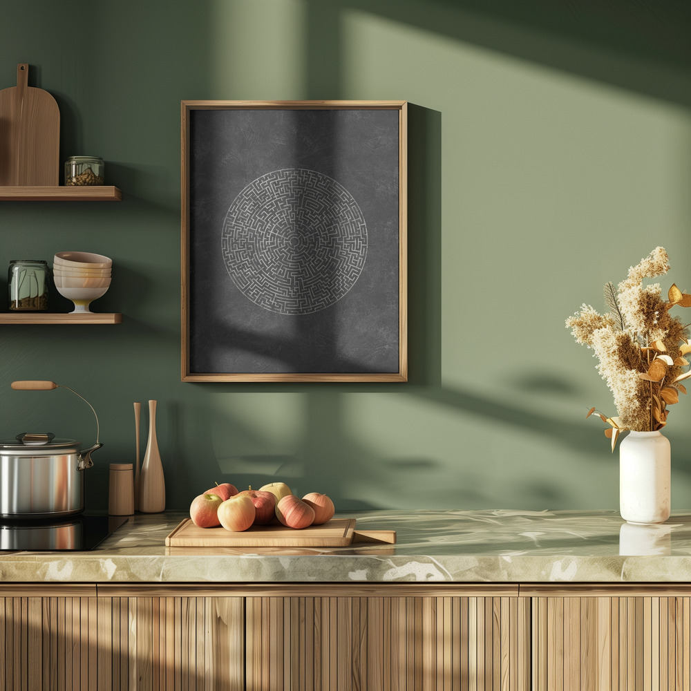 Poster - The Circular Journey Maze in kitchen