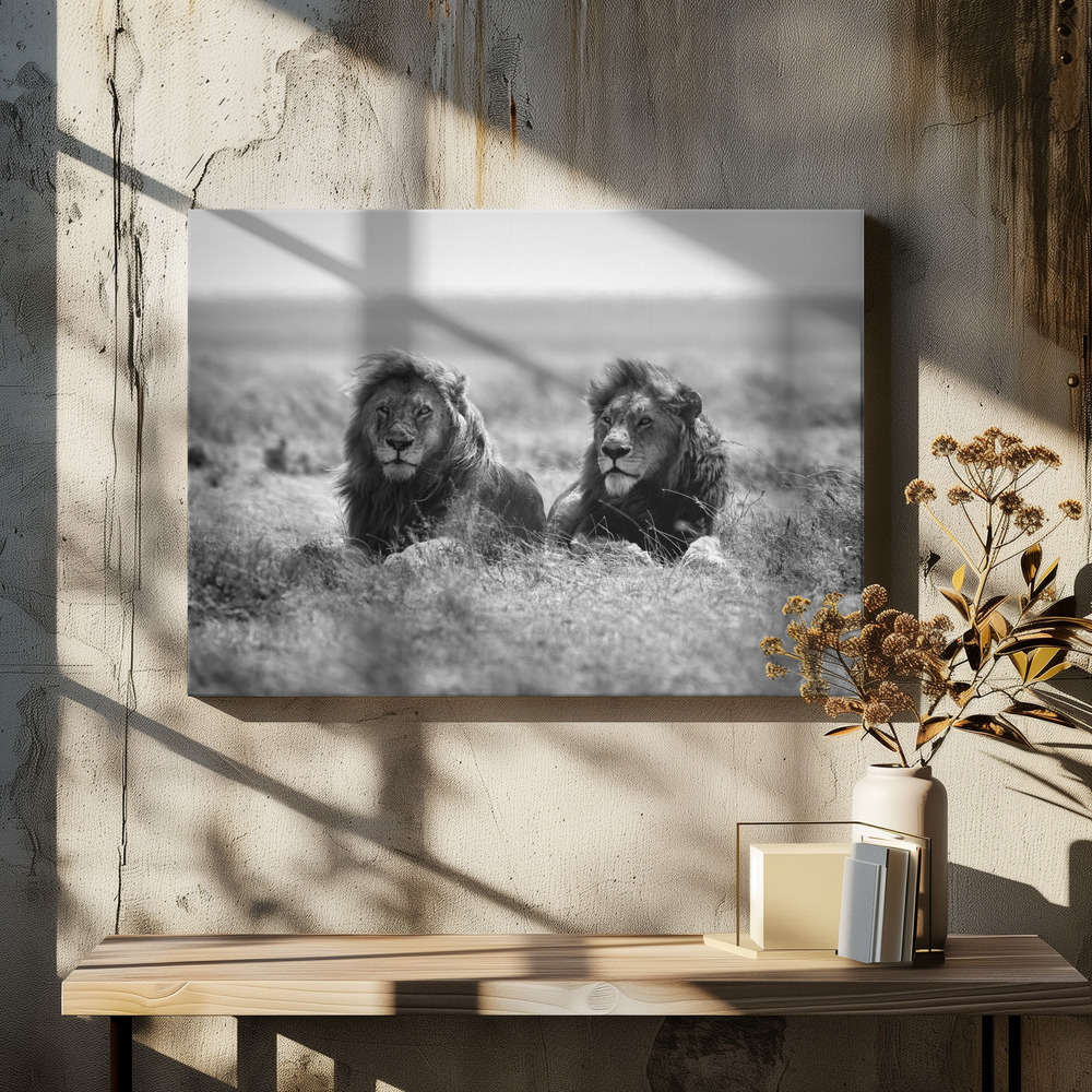 Canvastavla Two kings - Tavla över matbord