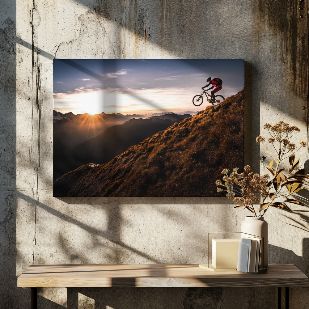 Canvas schilderi - Live the adventure boven eettafel