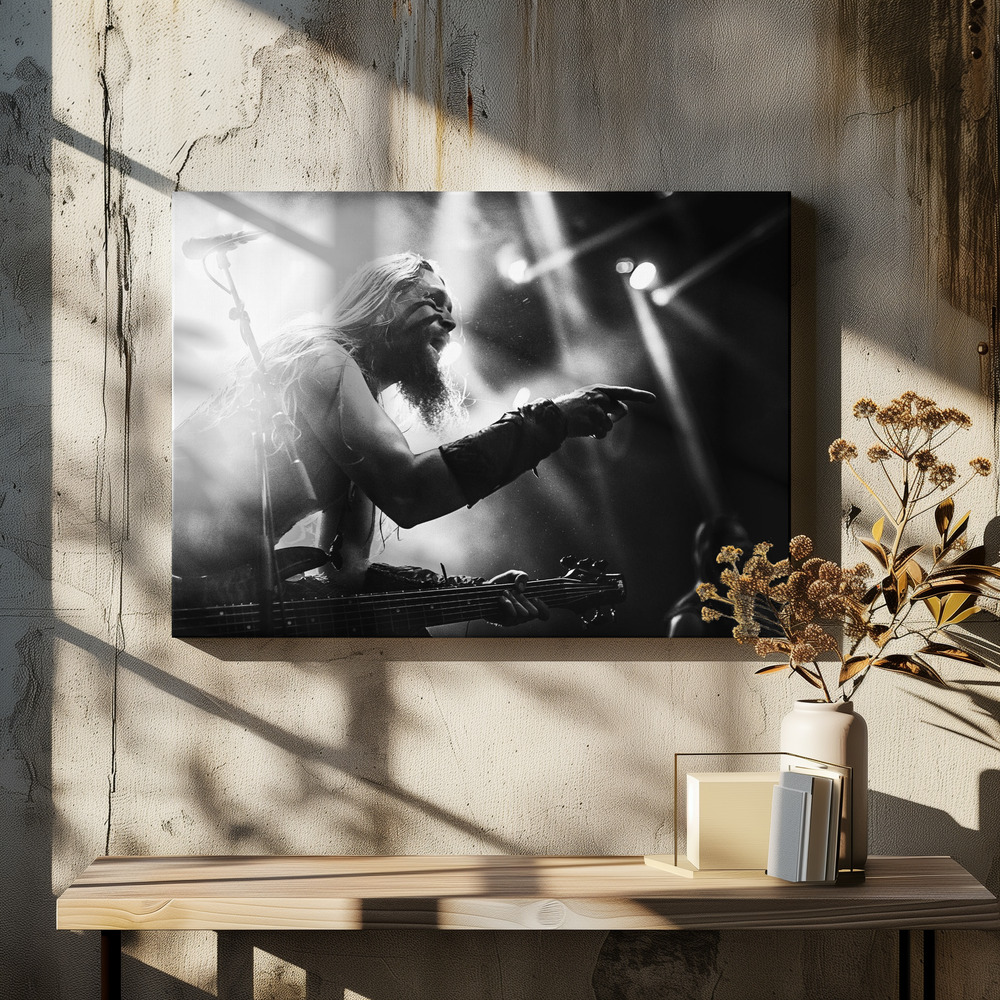 Canvas print - Here's looking at you kid over dining table