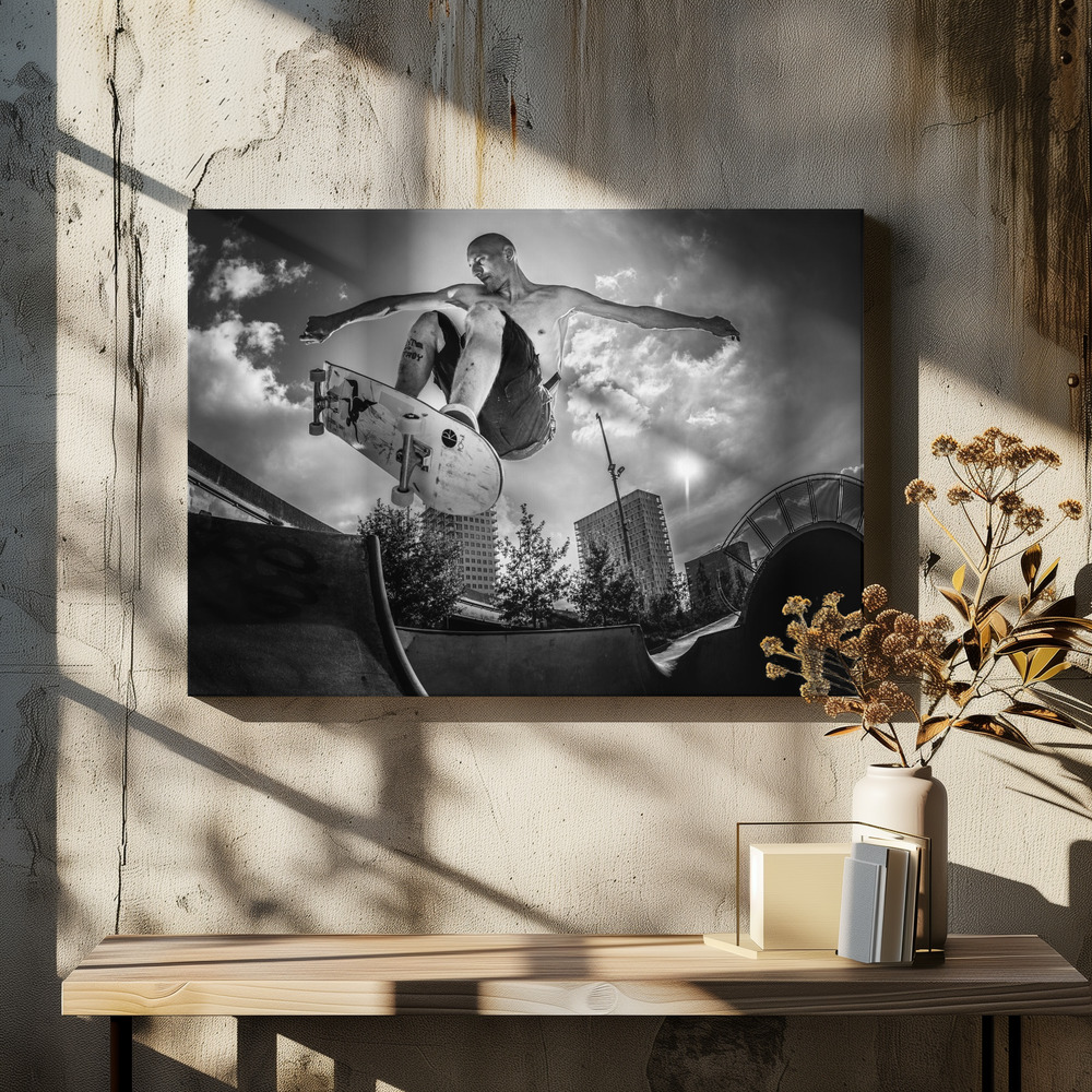 Canvas schilderi - Sam Taeymans performing at "Den Dam" boven eettafel