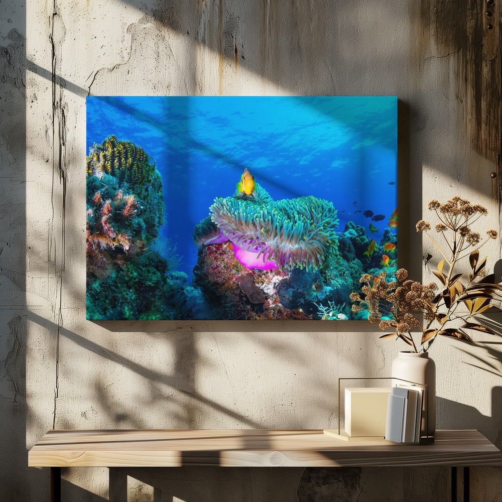 Canvas taulu - Sea life ruokapöydän yli