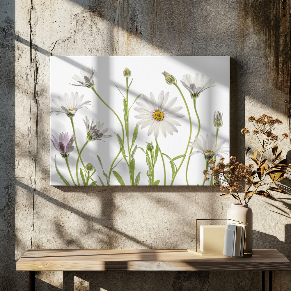 Canvas taulu - Cape Daisies ruokapöydän yli