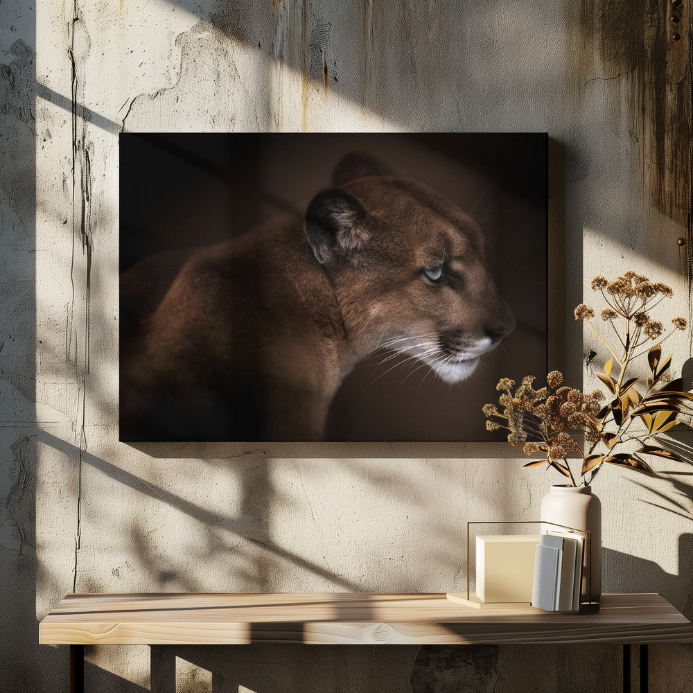 Canvastavla Puma - Tavla över matbord