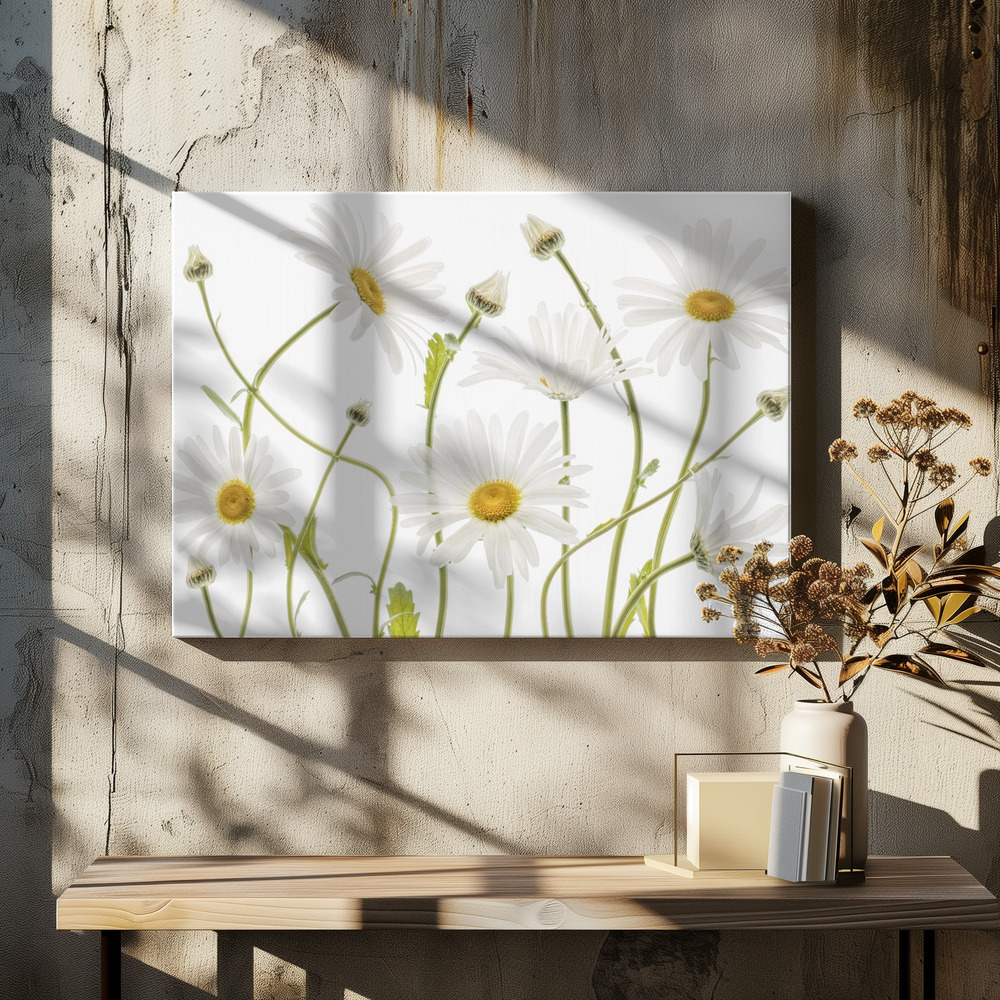 Toile - Ox eye Daisies table de salle à manger