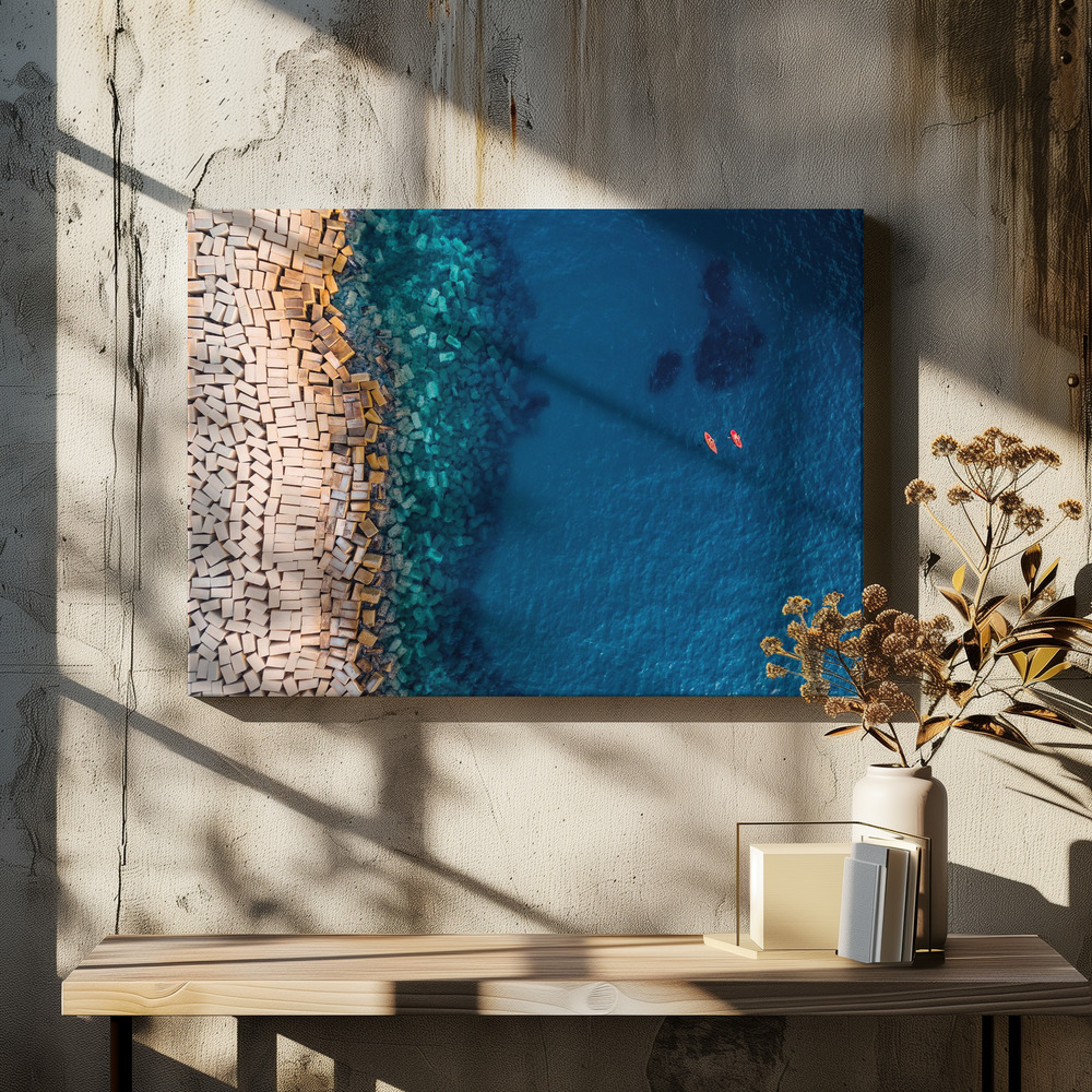 Canvas print - From above II over dining table