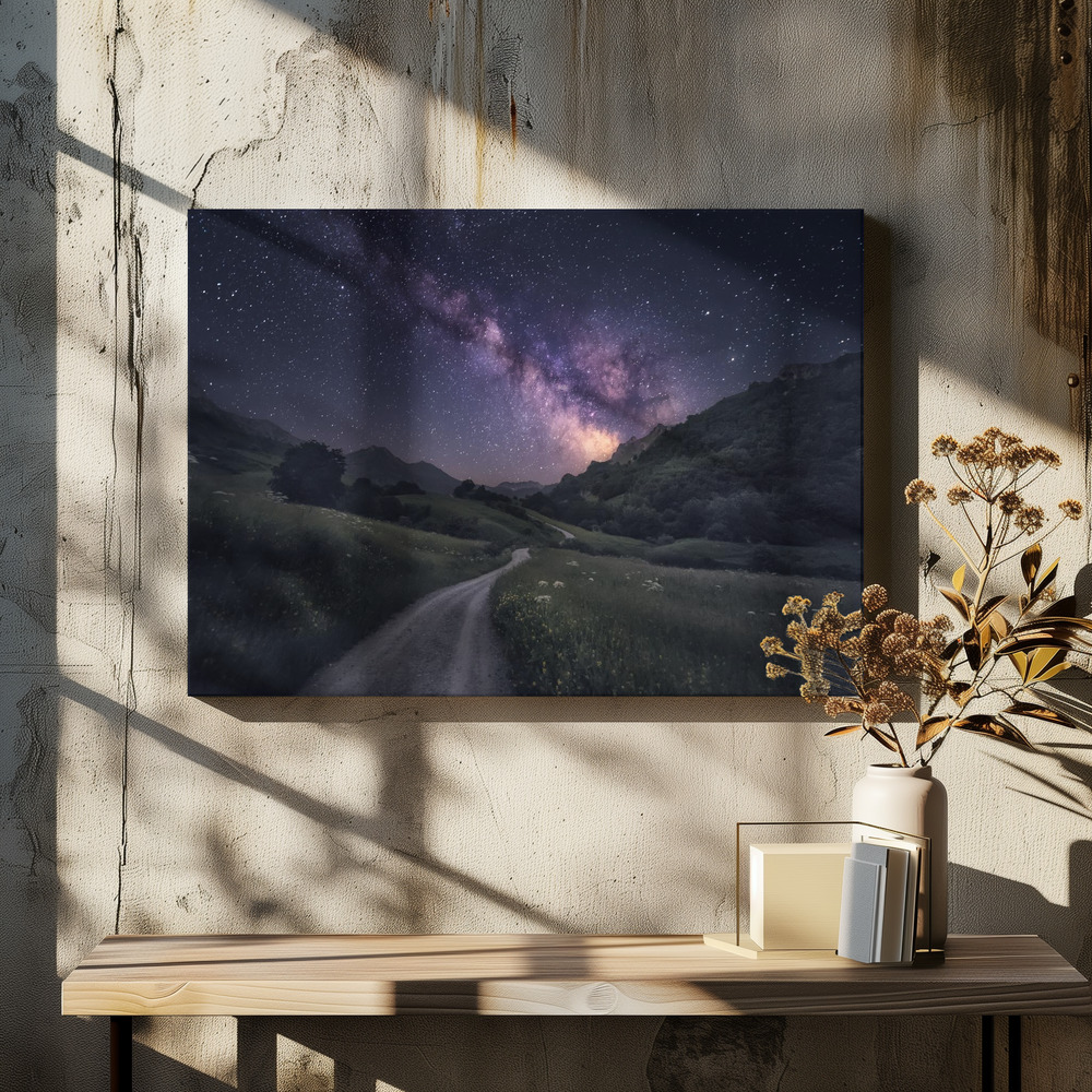 Canvas taulu - Path to the Stars ruokapöydän yli