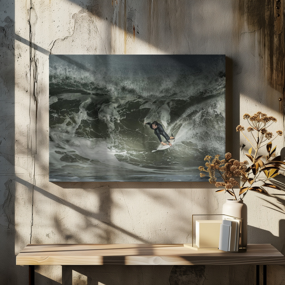 Canvas print - Seeking some shade... over dining table