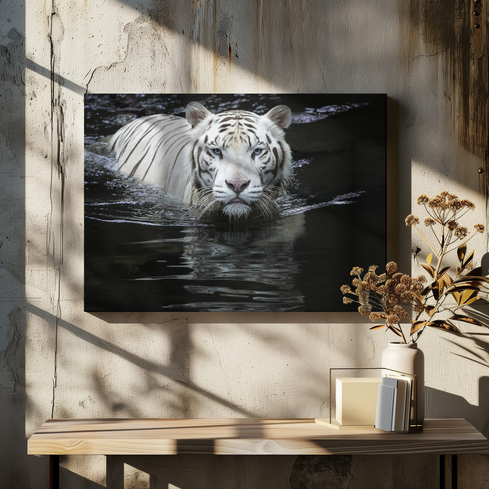 Canvas print - Looking at Me Looking at You over dining table