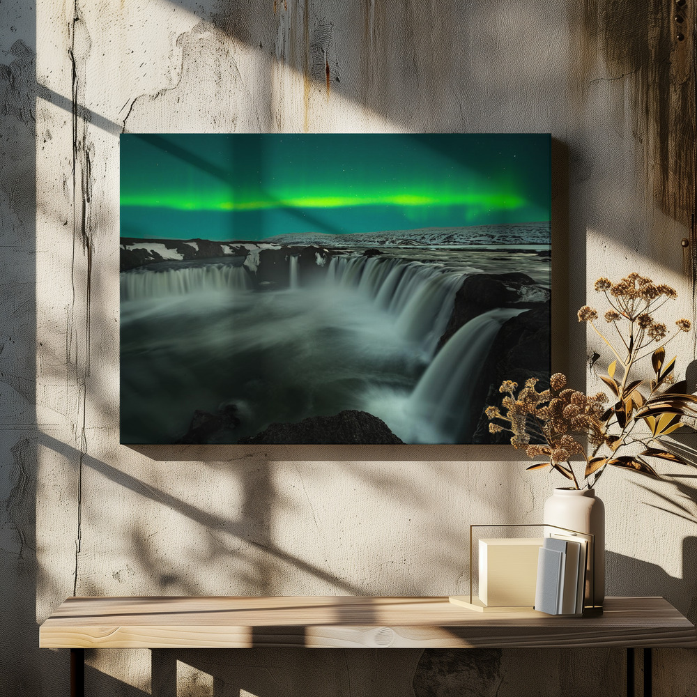 Canvas print - Godafoss over dining table