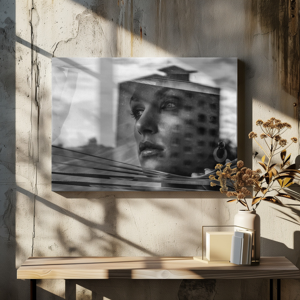 Canvas print - Window over dining table