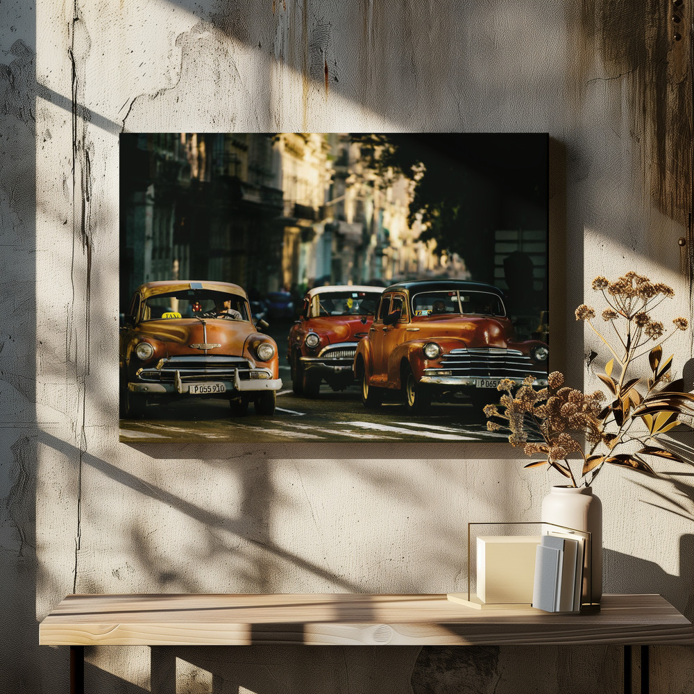 Canvas schilderi - Come with me in the morning light boven eettafel