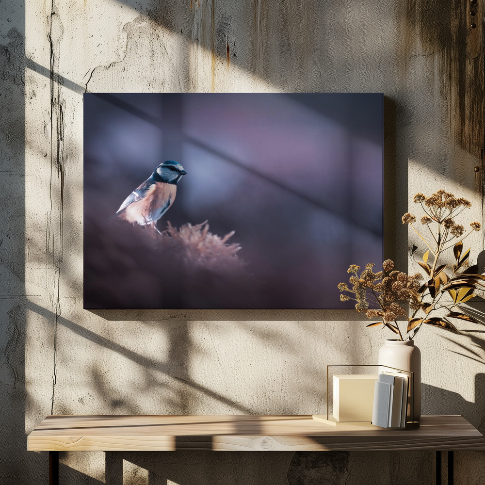 Leinwandbild - A bird world über dem Esstisch