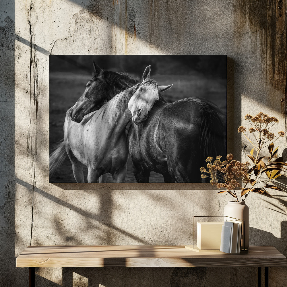Canvas print - Warm rain over dining table