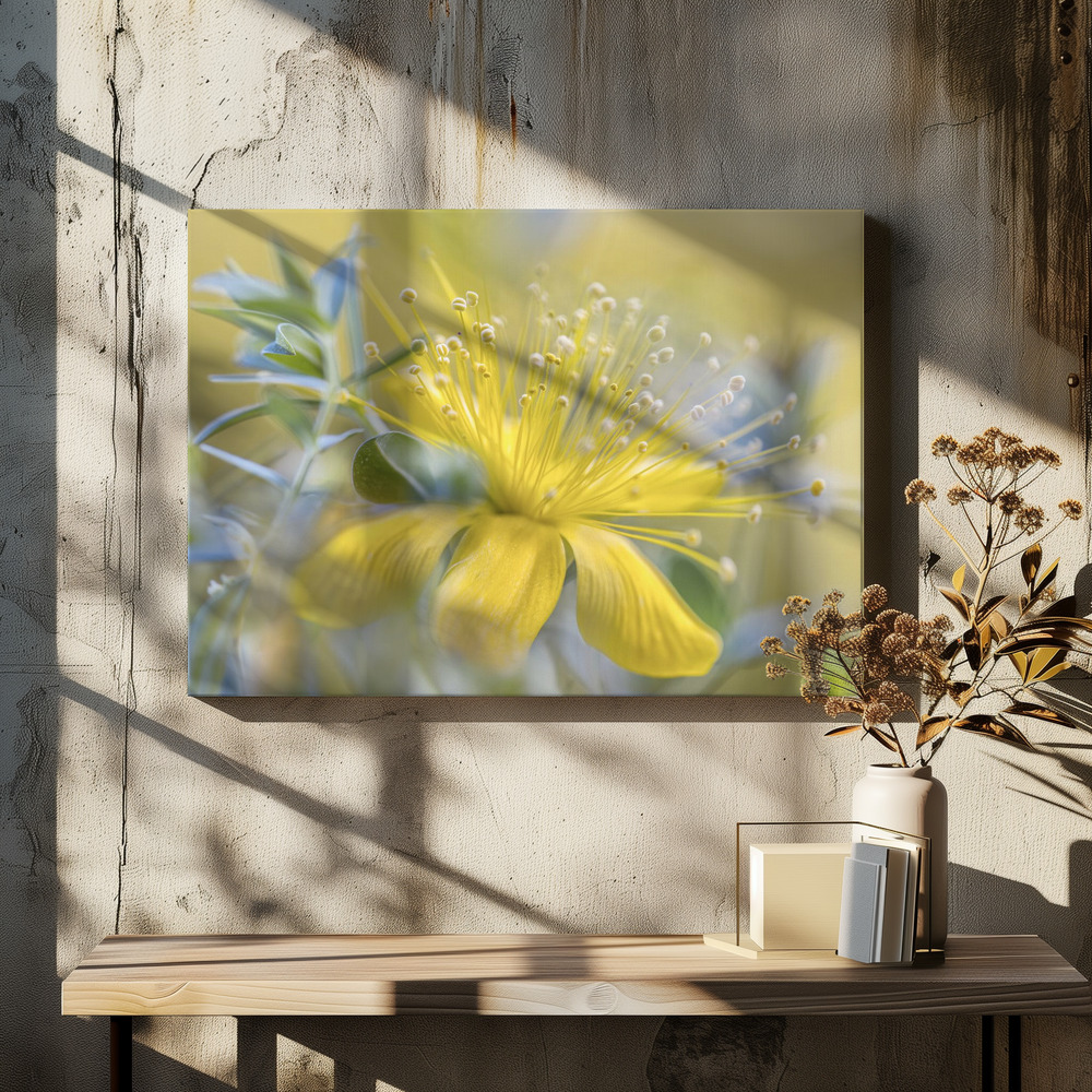 Canvas taulu - Hypericum ruokapöydän yli