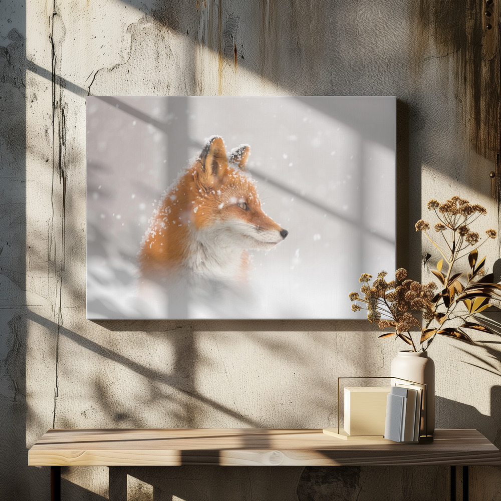 Canvastavla Snow is falling… - Tavla över matbord