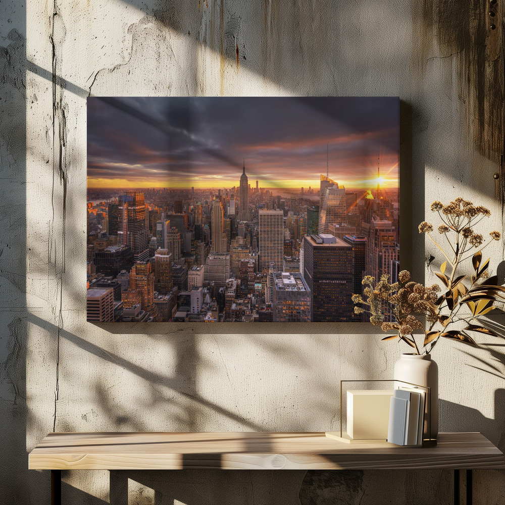 Canvas schilderi - TOP boven eettafel