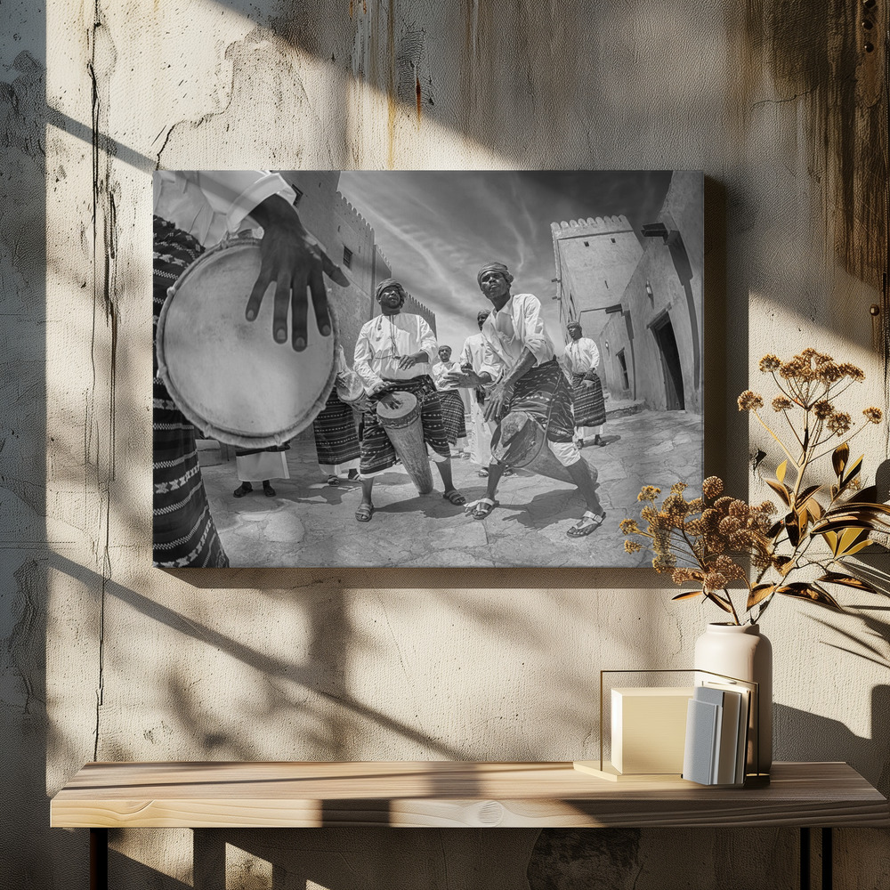 Stampe su tela - Drummers sopra il tavolo da pranzo