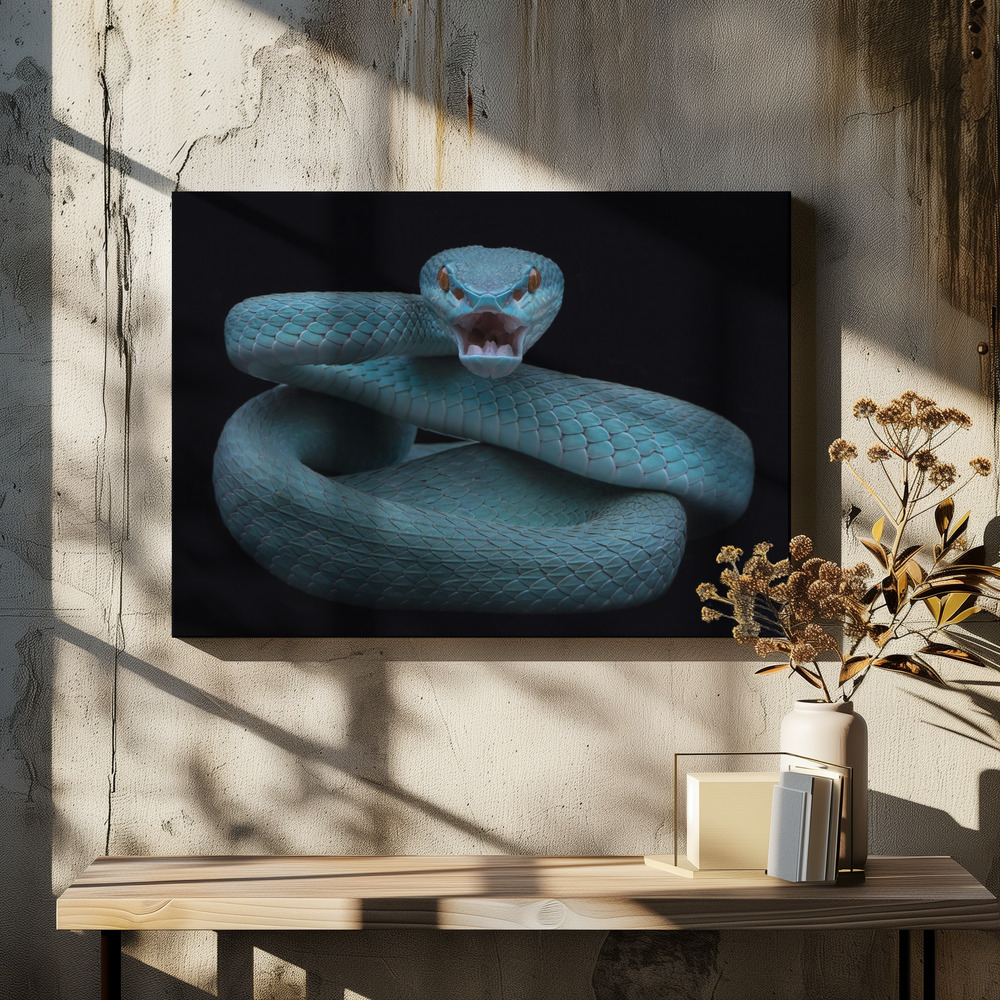 Canvas print - Angry over dining table