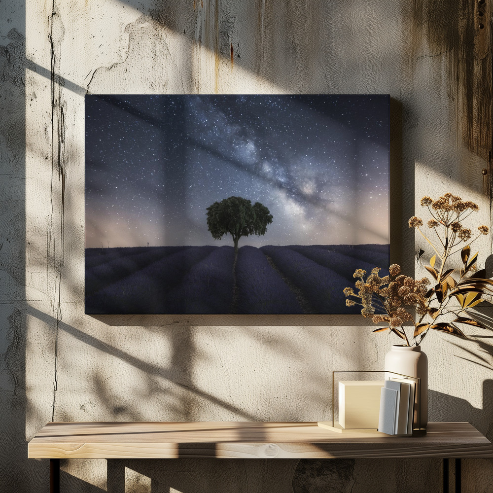 Toile - Tree and Milky Way table de salle à manger