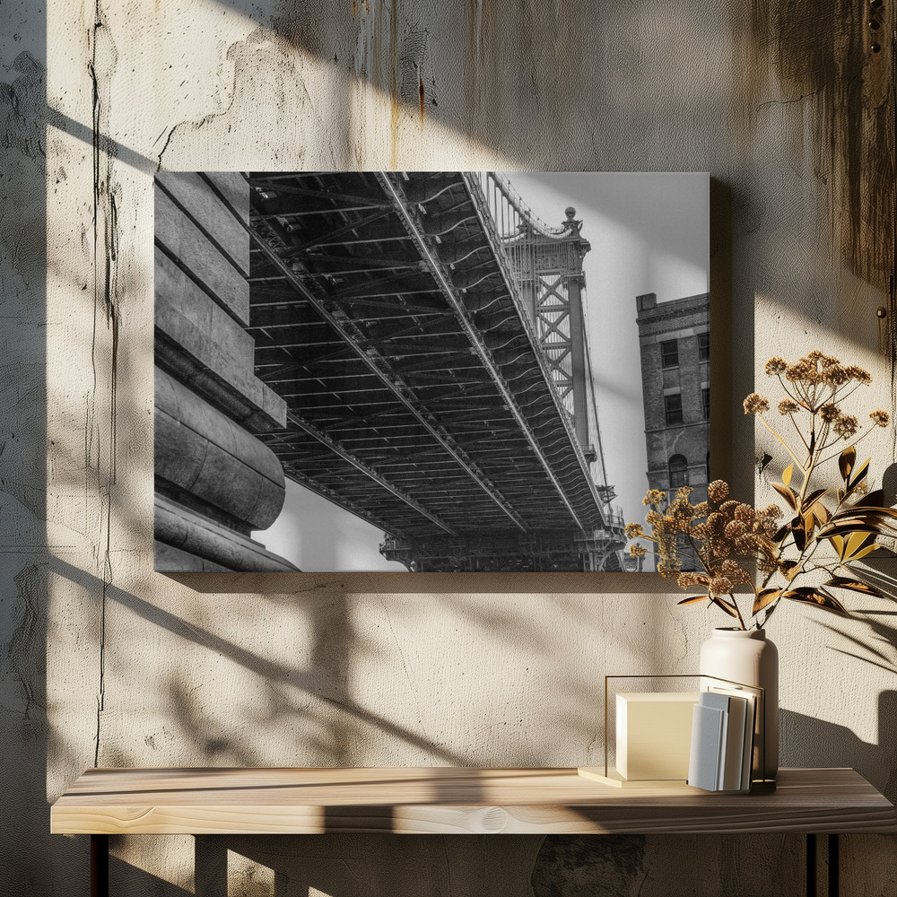 Obraz na płótnie - Manhattan Bridge - Brooklyn New York nad stołem jadalnym